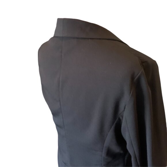 ICONE Black adjusted blazer jacket shawl lapel side pockets - medium - Picture 5 of 9